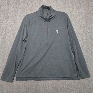 Marine Layer Gray Quarter-Zip Sweater